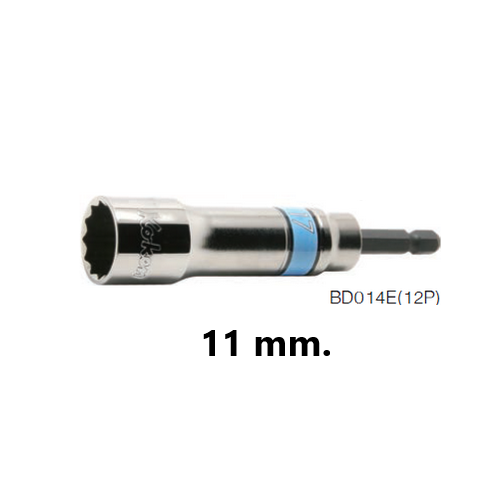 SKI - สกี จำหน่ายสินค้าหลากหลาย และคุณภาพดี | KOKEN BD014E-17 บ๊อกยาว 12P - 17mm. ใช้กับไขควงไฟฟ้าแกน 1/4นิ้ว